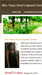 Mobile Screenshot of mrsvannhuntsspeechcorner.weebly.com