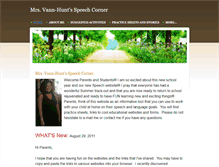 Tablet Screenshot of mrsvannhuntsspeechcorner.weebly.com