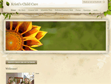 Tablet Screenshot of kristischildcare.weebly.com