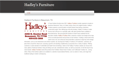 Desktop Screenshot of hadleysfurniture.weebly.com