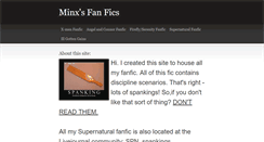 Desktop Screenshot of minxfanfics.weebly.com