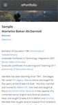 Mobile Screenshot of eportfoliobaker.weebly.com