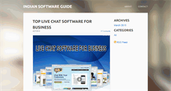 Desktop Screenshot of indiansoftwareguide.weebly.com