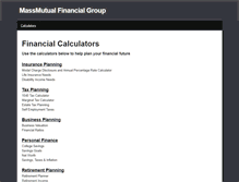 Tablet Screenshot of massmutual.weebly.com