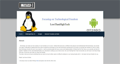 Desktop Screenshot of lessthanhightech.weebly.com