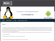 Tablet Screenshot of lessthanhightech.weebly.com