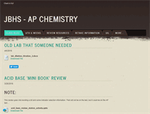 Tablet Screenshot of bowieapchem.weebly.com