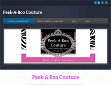 Tablet Screenshot of peekaboocouture.weebly.com