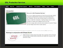 Tablet Screenshot of gslproductionservices.weebly.com