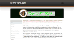 Desktop Screenshot of k9-tactical.weebly.com