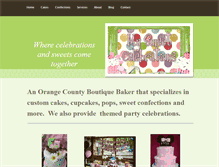 Tablet Screenshot of mysweetcelebrations.weebly.com