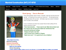 Tablet Screenshot of marshalconstruction.weebly.com