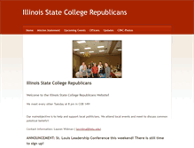 Tablet Screenshot of isucollegerepublicans.weebly.com