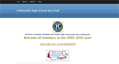 Desktop Screenshot of collinsvillekeyclub.weebly.com