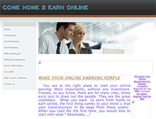 Tablet Screenshot of comehome2earnonline.weebly.com