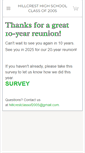 Mobile Screenshot of hillcresthighschoolclassof2005.weebly.com