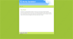 Desktop Screenshot of heatemydandelion.weebly.com