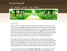 Tablet Screenshot of becoolrecycool.weebly.com