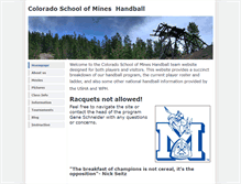 Tablet Screenshot of mineshandball.weebly.com