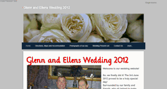 Desktop Screenshot of glennandellenwedding2012.weebly.com