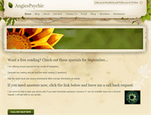 Tablet Screenshot of angiespsychic.weebly.com