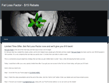 Tablet Screenshot of fatlossfactorget15rebate.weebly.com