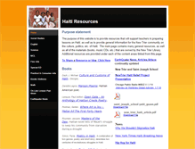Tablet Screenshot of haitiresources.weebly.com