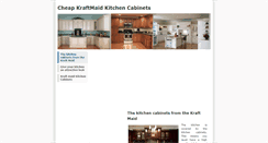 Desktop Screenshot of cheapkraftmaidkitchencabinets.weebly.com