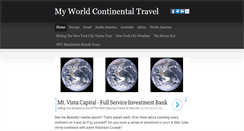 Desktop Screenshot of myworldtravel.weebly.com