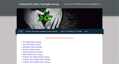 Desktop Screenshot of clinicalsasonlinelearning.weebly.com