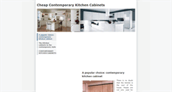 Desktop Screenshot of cheapcontemporarykitchencabinets.weebly.com