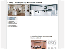 Tablet Screenshot of cheapcontemporarykitchencabinets.weebly.com