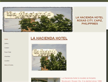 Tablet Screenshot of lahaciendahotelcapiz.weebly.com