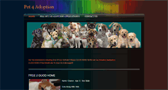 Desktop Screenshot of pet4adoption.weebly.com