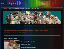 Tablet Screenshot of pet4adoption.weebly.com