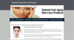 Desktop Screenshot of naturalantiagingskincareproducts.weebly.com