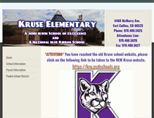 Tablet Screenshot of kruseelementary.weebly.com