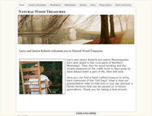 Tablet Screenshot of ljnaturalwoodtreasures.weebly.com