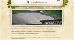 Desktop Screenshot of horizonlandscape.weebly.com