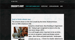 Desktop Screenshot of ensorsart.weebly.com