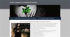 Desktop Screenshot of johnnyforeignerprerelease.weebly.com