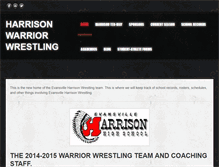 Tablet Screenshot of harrisonwarriorwrestling.weebly.com
