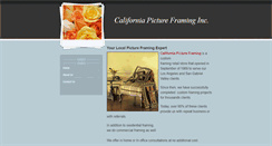 Desktop Screenshot of californiapictureframing.weebly.com
