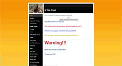 Desktop Screenshot of 4thecool.weebly.com