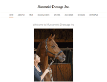 Tablet Screenshot of mussennistdressage.weebly.com