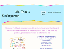 Tablet Screenshot of msthaoskindergarten.weebly.com