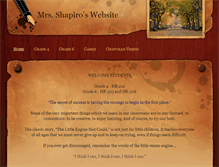 Tablet Screenshot of mrsshapiro.weebly.com