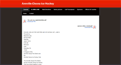 Desktop Screenshot of annvillecleonaicehockey.weebly.com