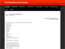 Tablet Screenshot of annvillecleonaicehockey.weebly.com
