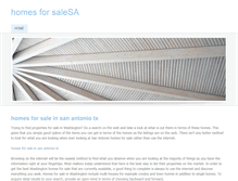 Tablet Screenshot of homesforsalesa.weebly.com